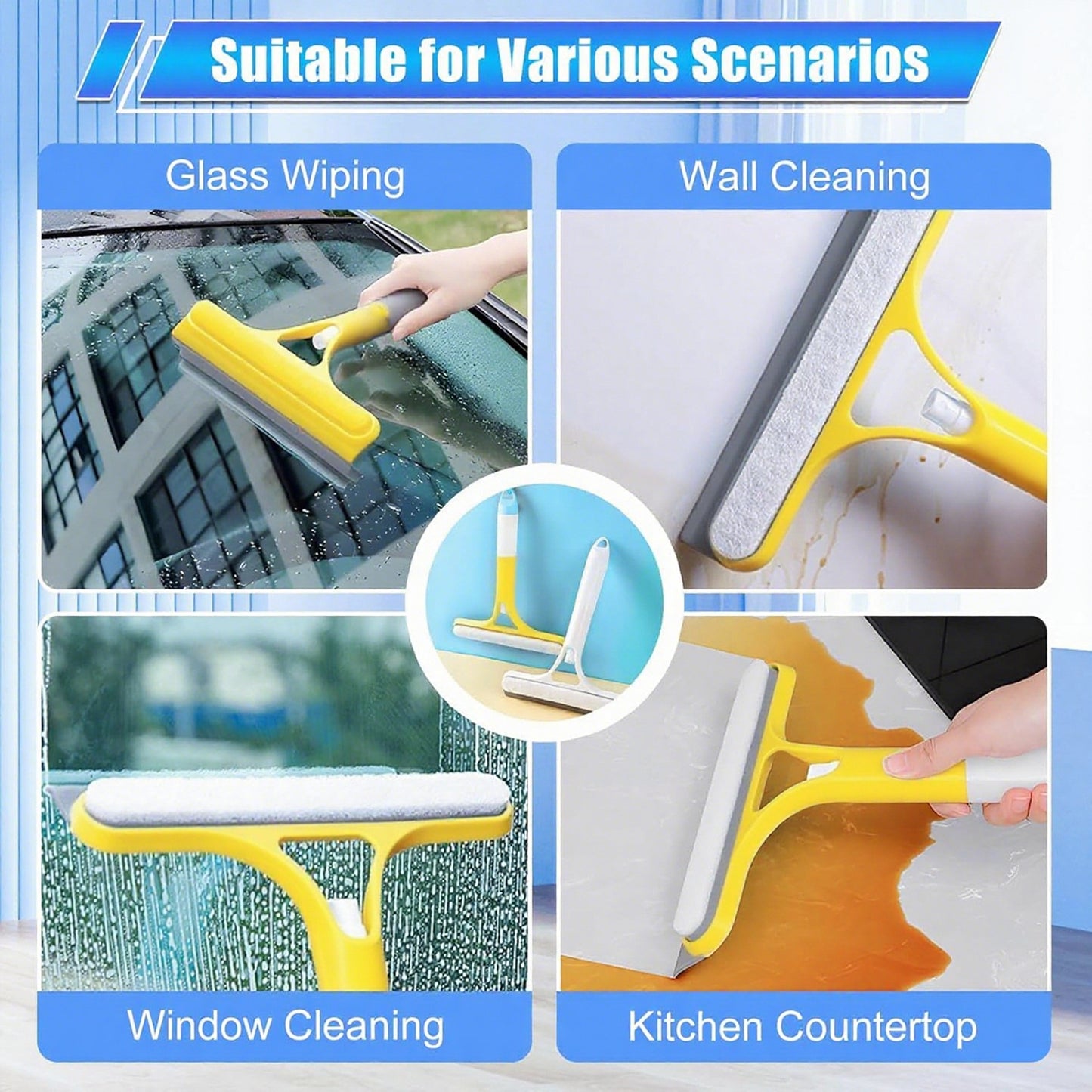 【✨Last Day Promotion 50% OFF】Streak-Free Window Cleaner – Spray, Wipe & Scrape in One