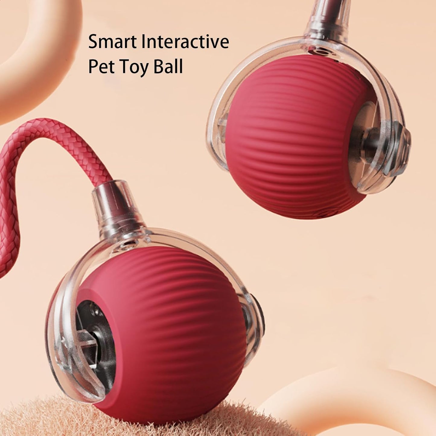 Automatic cat teasing ball🐱bite-resistant ✅food-grade