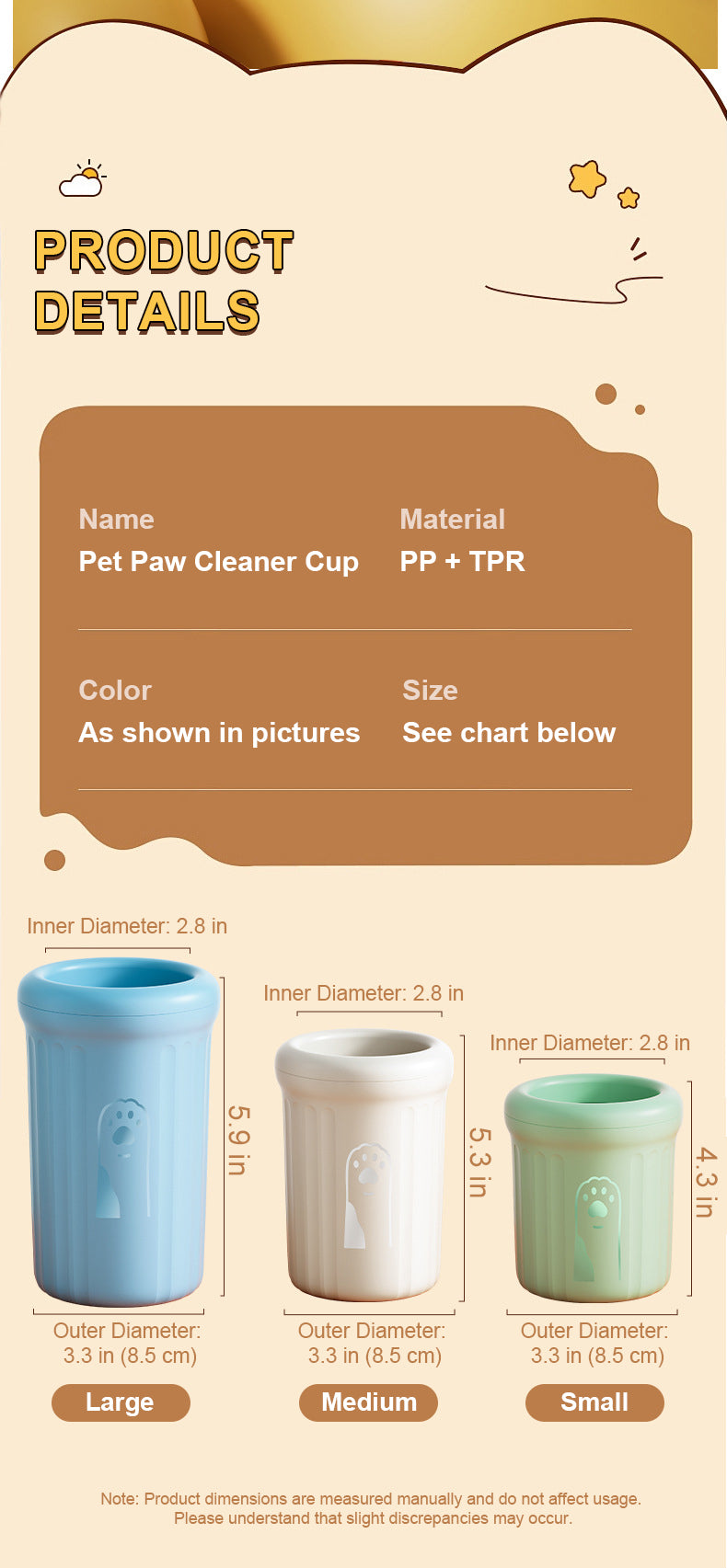 2025 Trendy Design🔥Dog Paw Cleaner – 360° Soft Bristle Cup for Muddy Paws, Fits All Breeds & Cats | Limited Offer: 31% Off on 2+