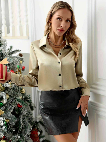 Gold Thread Long Sleeve Shirt