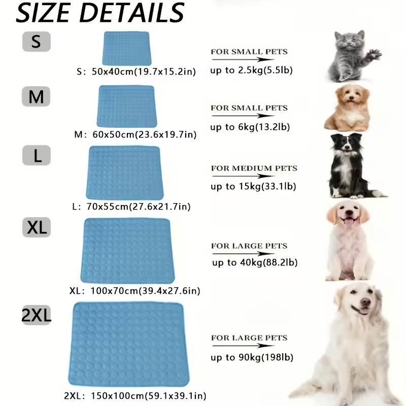 Summer Pet Cooling Mat - 🔥Only 24H 31M 27S Left! 🔥Clearance Sale – Hurry, Price Goes Back After the Countdown!